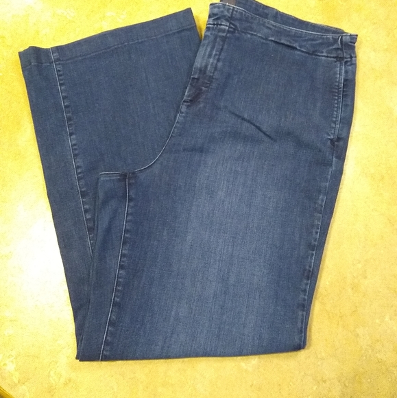 NYDJ wide leg denim trouser jeans